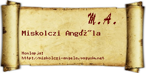 Miskolczi Angéla névjegykártya